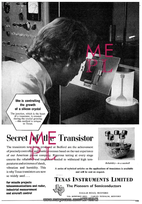 : Texas Instruments Transistors For Missile : Texas Instruments Transistors For Missile