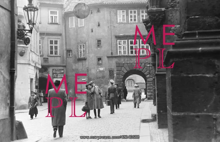 : Teyngasse in Prague, 1942 : Teyngasse in Prague, 1942