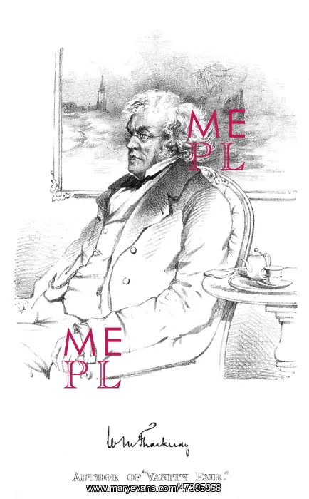  : THACKERAY. WILLIAM MAKEPEACE THACKERAY (1811 - 1863), author of Vanity Fair etc