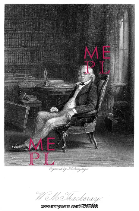  : THACKERAY. WILLIAM MAKEPEACE THACKERAY (1811 - 1863), author of Vanity Fair etc