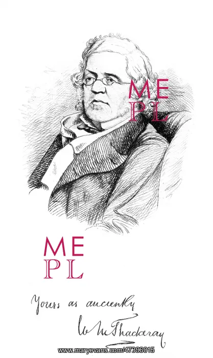  : THACKERAY. WILLIAM MAKEPEACE THACKERAY (1811 - 1863), author of Vanity Fair etc