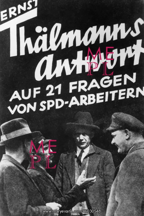 : Thaelmann, Ernst, 16.4.1886 - 28.8.1944, German : Thaelmann, Ernst, 16.4.1886 - 28.8.1944, German