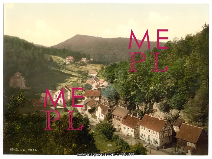 : Thal, from Aussichtstemple, Thuringia, Germany : Thal, from Aussichtstemple, Thuringia, Germany