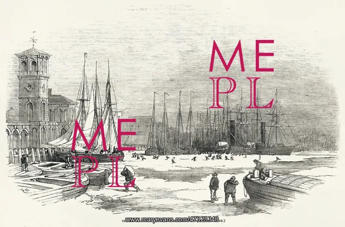 : THAMES FROZEN 1855 : THAMES FROZEN 1855