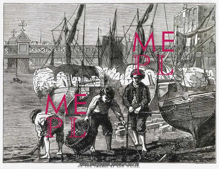 : Thames Mudlarks 1878 : Thames Mudlarks 1878