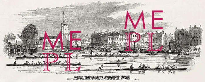 : Thames Regatta, Putney Bridge 1846 : Thames Regatta, Putney Bridge 1846