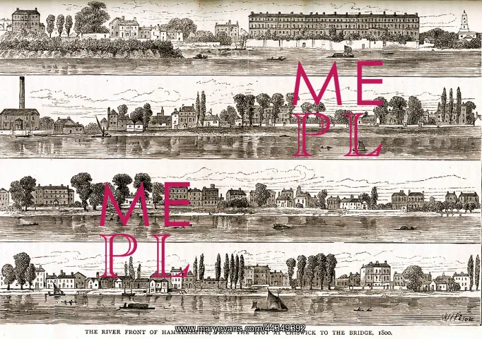  : Thames River Front at Hammersmith, London