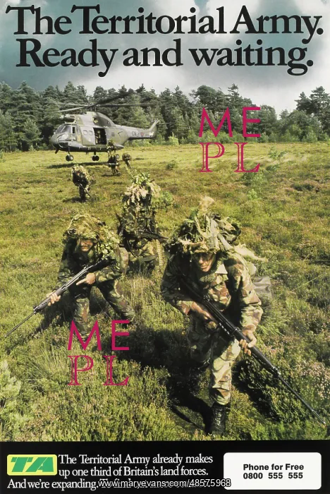 : ?The Territorial Army. Ready and waiting.? poster : ?The Territorial Army. Ready and waiting.? poster