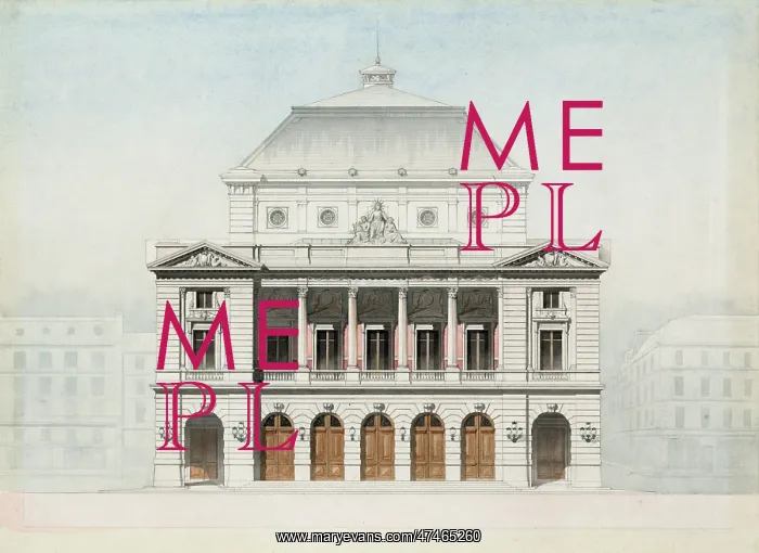 : Theater facade. Elevation rendering : Theater facade. Elevation rendering