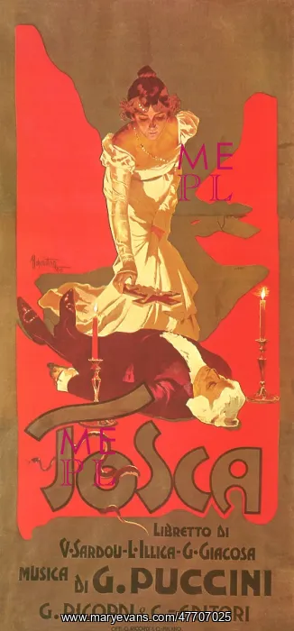 : Theater Poster From Tosca : Theater Poster From Tosca