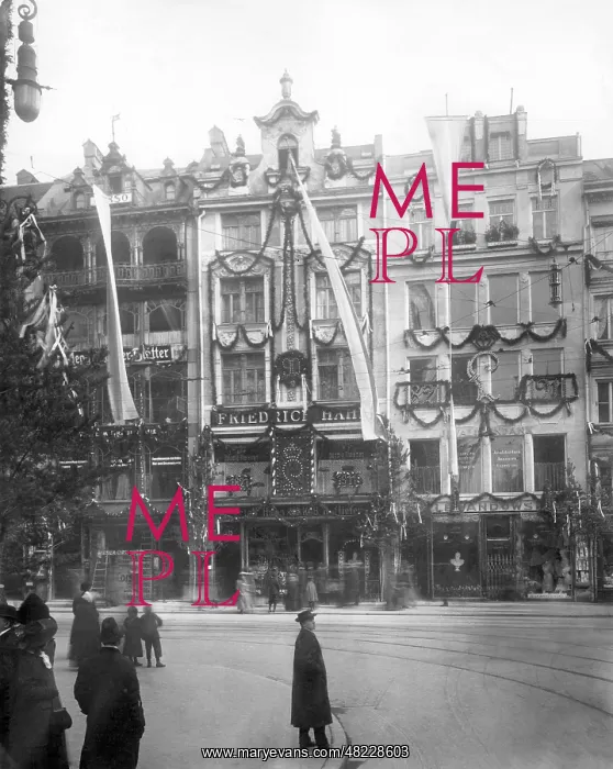: Theatinerstrasse in Munich on 11.03.1911 : Theatinerstrasse in Munich on 11.03.1911