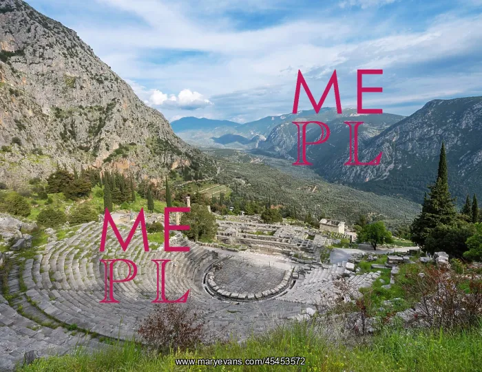: Theatre, Delphi, Greece : Theatre, Delphi, Greece