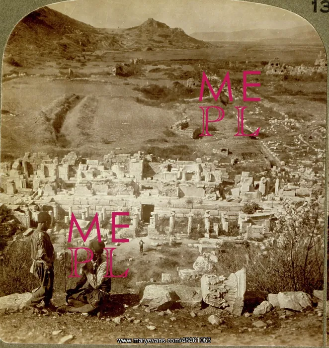 : Theatre at Ephesus where the mob cheered for Diana : Theatre at Ephesus where the mob cheered for Diana