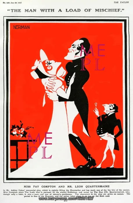 : Theatre, The Man with a Load of Mischief 1925, Nerman : Theatre, The Man with a Load of Mischief 1925, Nerman
