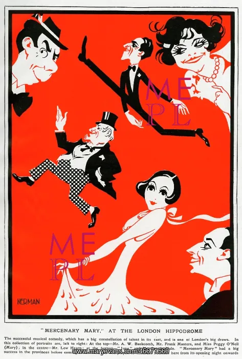 : Theatre, Mercenary Mary 1925, Nerman : Theatre, Mercenary Mary 1925, Nerman