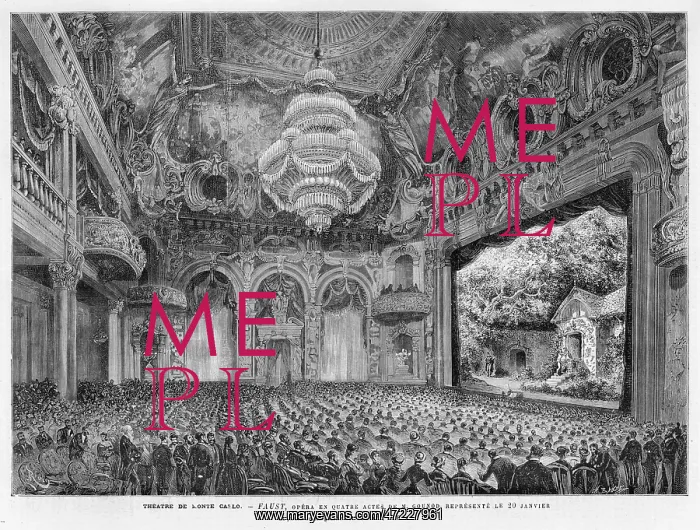 : THEATRE / MONTE CARLO 1880 : THEATRE / MONTE CARLO 1880