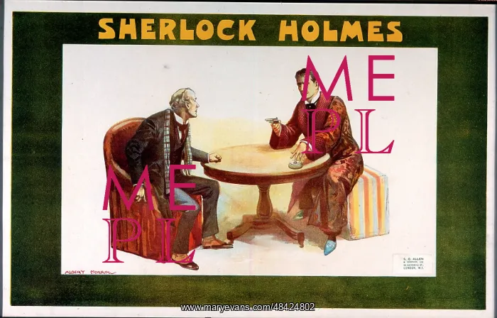  : Theatre poster, William Gillette as Sherlock Holmes