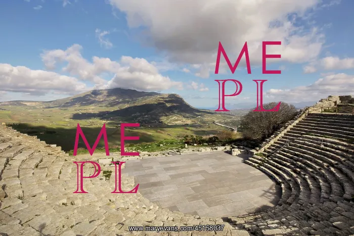 : Theatre, Segesta, Sicily, Italy : Theatre, Segesta, Sicily, Italy