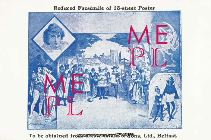  : Theatre show, promotional postcard