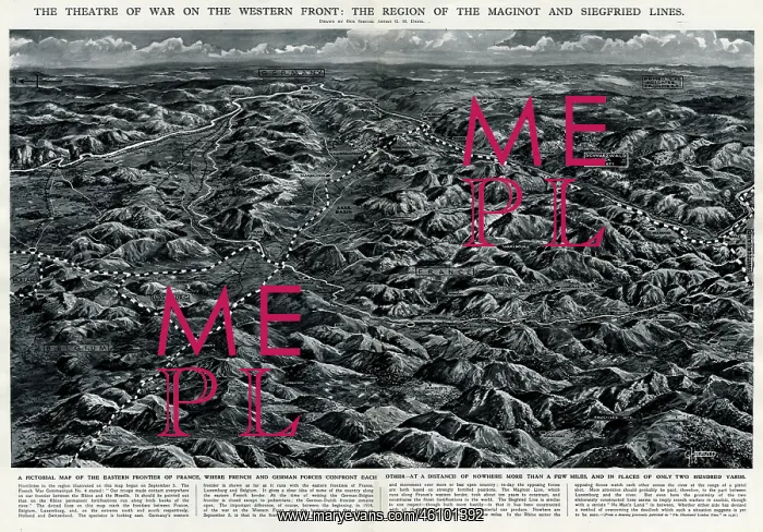 : Theatre of war on Western Front by G. H. Davis : Theatre of war on Western Front by G. H. Davis