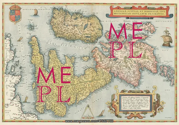 : Theatrum Orbis Terrarum, England, Scotland, Ireland, 1570 : Theatrum Orbis Terrarum, England, Scotland, Ireland, 1570