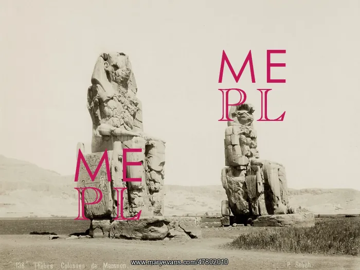 : Thebes, Egypt, The Colossi of Memnon : Thebes, Egypt, The Colossi of Memnon