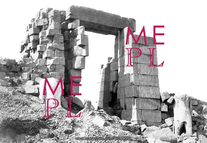  : Thebes, the Granite Pylon c1857