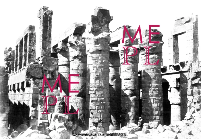  : Thebes, Hall of Columns c1857