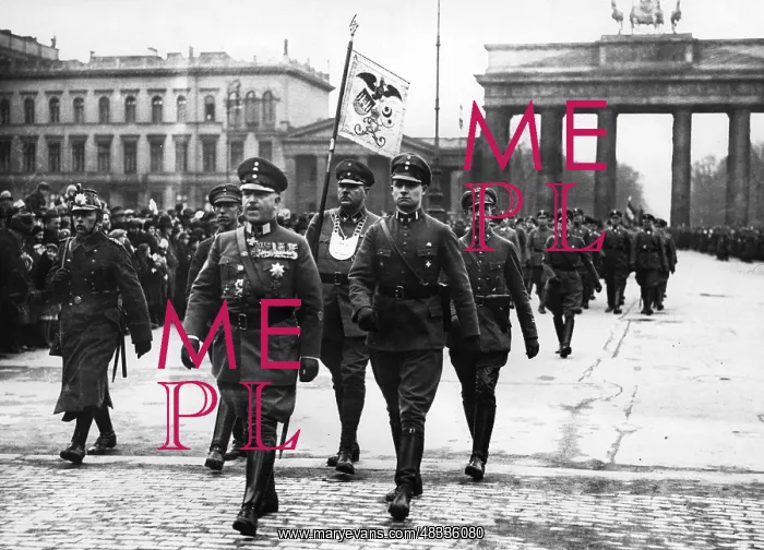 : Theodor Duesterberg at a rally of the Stahlhelm : Theodor Duesterberg at a rally of the Stahlhelm