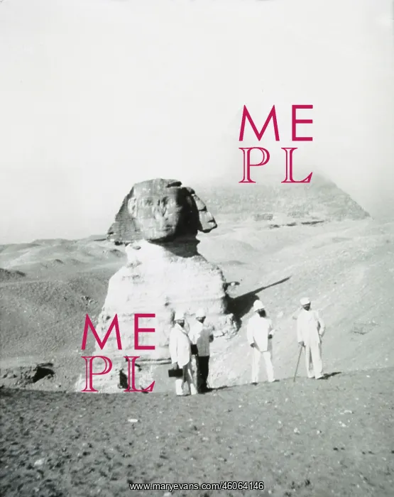 : Theodor Herzl in front of the sphinx : Theodor Herzl in front of the sphinx