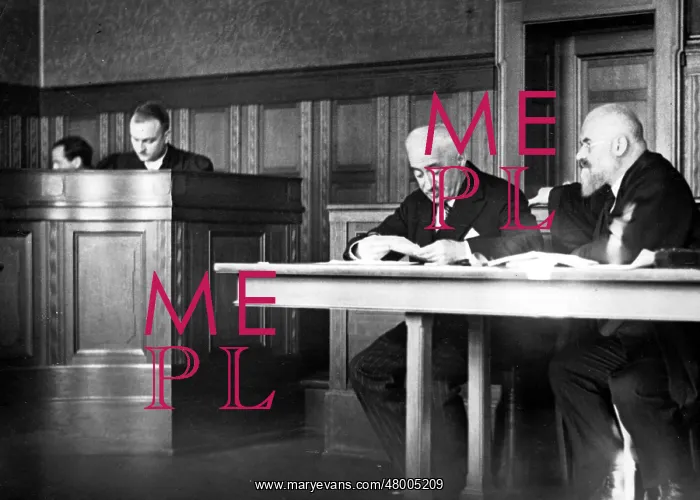 : Theodor Wolff at the Karl Kraus process, 1931 : Theodor Wolff at the Karl Kraus process, 1931