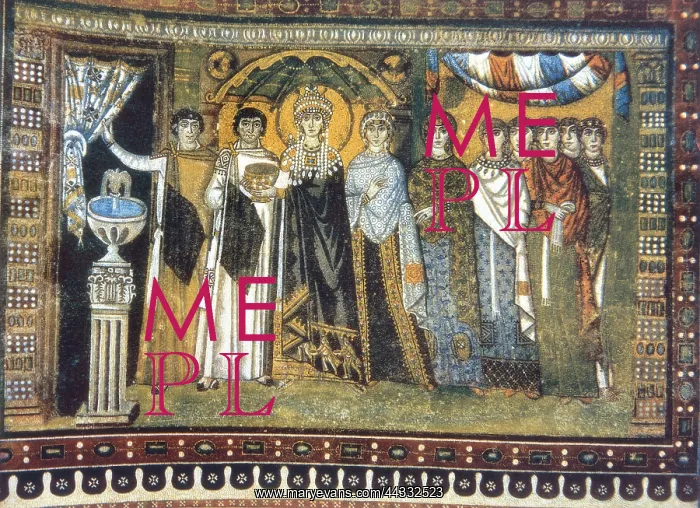 : Theodora with a procession of : Theodora with a procession of