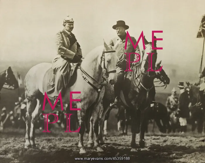 : Theodore Roosevelt and Kaiser Wilhelm II during : Theodore Roosevelt and Kaiser Wilhelm II during