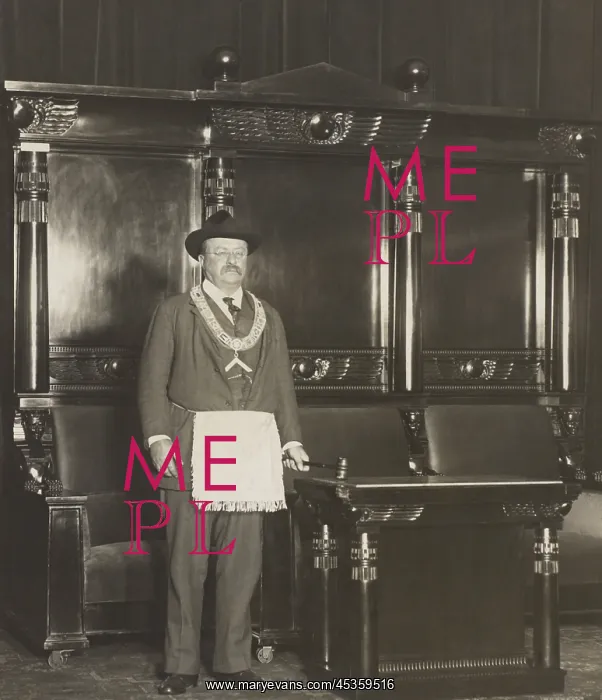 : Theodore Roosevelt, the Master Mason, in a photo : Theodore Roosevelt, the Master Mason, in a photo
