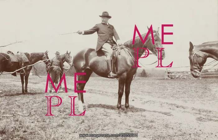 : Theodore Roosevelt selecting a member of the outing : Theodore Roosevelt selecting a member of the outing