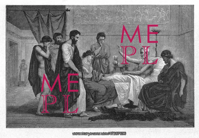 : Theophrastus deathbed : Theophrastus deathbed