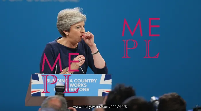 : Theresa May MP Suffers Cough : Theresa May MP Suffers Cough
