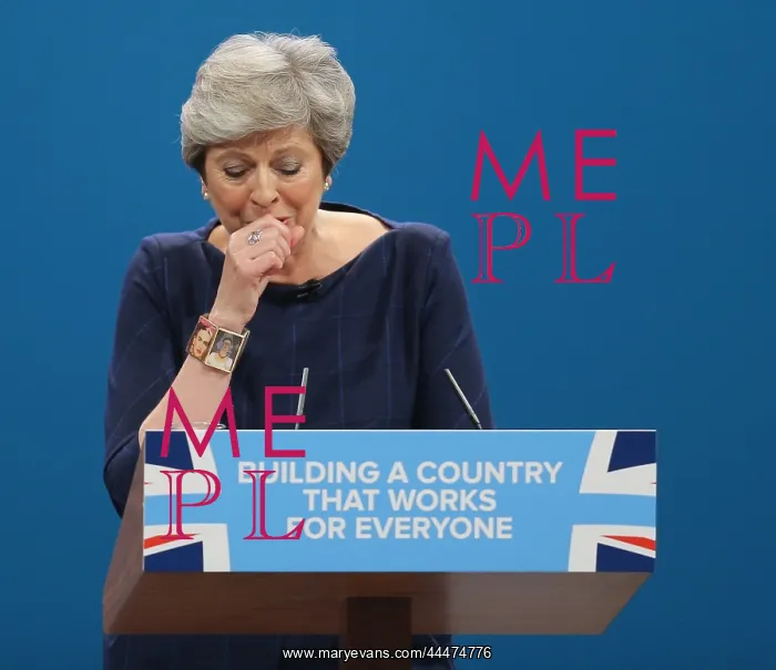 : Theresa May MP Suffers Cough : Theresa May MP Suffers Cough