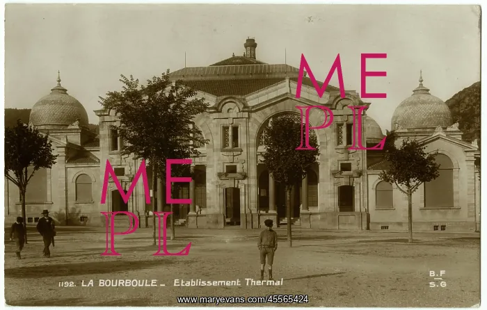 : The Thermal Baths at La Bourboule, France : The Thermal Baths at La Bourboule, France