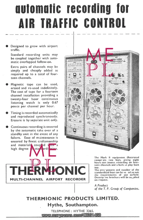 : Thermionic Air Traffic Control Recorders - Airport Recorders : Thermionic Air Traffic Control Recorders - Airport Recorders