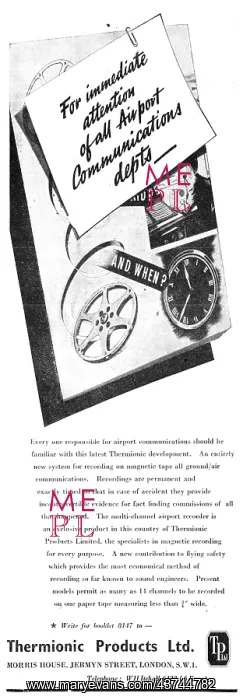 : Thermionic Products Airport Communications : Thermionic Products Airport Communications