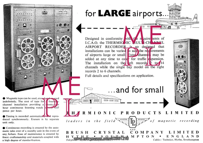 : Thermionic Products - Airport Recorders : Thermionic Products - Airport Recorders