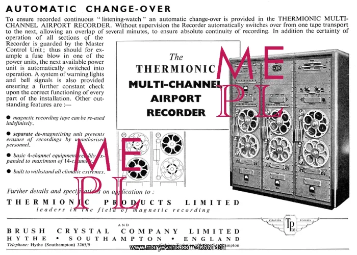 : Thermionic Products - Multi-Channel Airport ATC Recorder : Thermionic Products - Multi-Channel Airport ATC Recorder