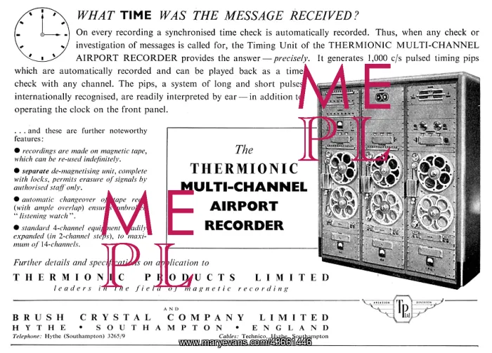 : Thermionic Products - Multi-Channel Airport ATC Recorder : Thermionic Products - Multi-Channel Airport ATC Recorder