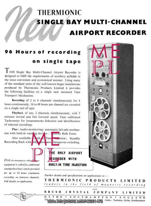 : Thermionic Products Multi-Channel Airport ATC Recorders : Thermionic Products Multi-Channel Airport ATC Recorders