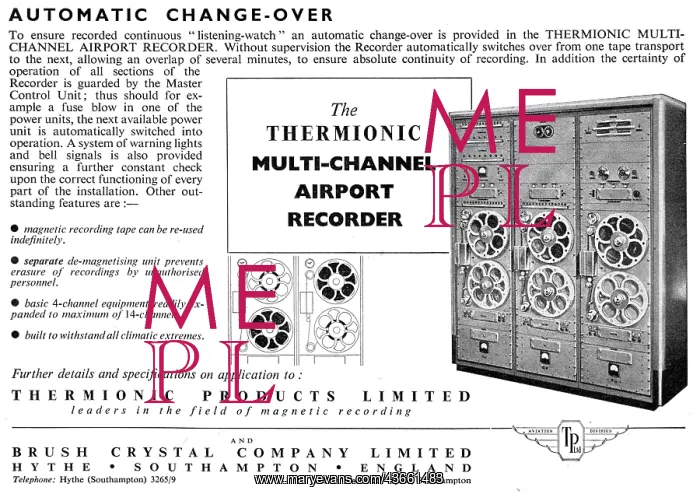 : Thermionic Products Multi-Channel Airport ATC Recorders : Thermionic Products Multi-Channel Airport ATC Recorders
