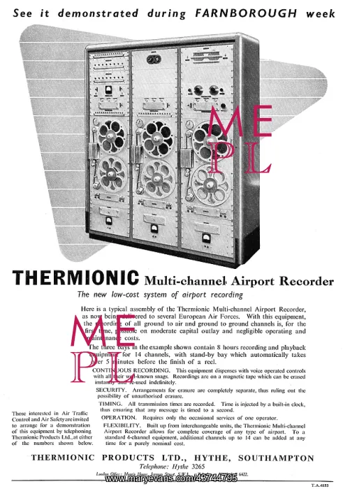 : Thermionic Products - Multi-Channel Airport ATC Recorders : Thermionic Products - Multi-Channel Airport ATC Recorders