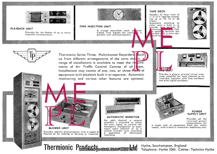 : Thermionic Products Multi-Channel Data Recorders : Thermionic Products Multi-Channel Data Recorders