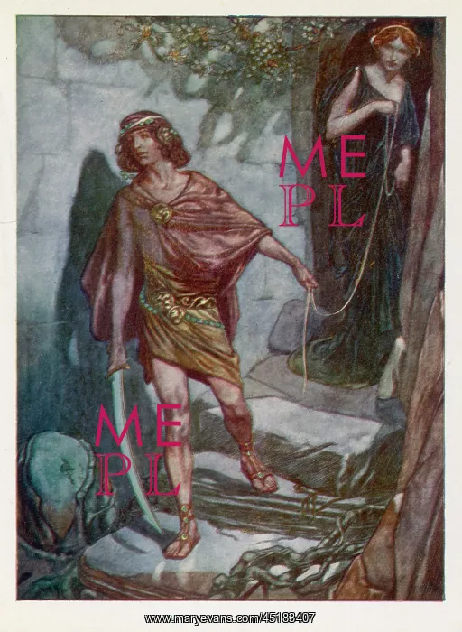 : THESEUS ENTERS LABYRINTH : THESEUS ENTERS LABYRINTH