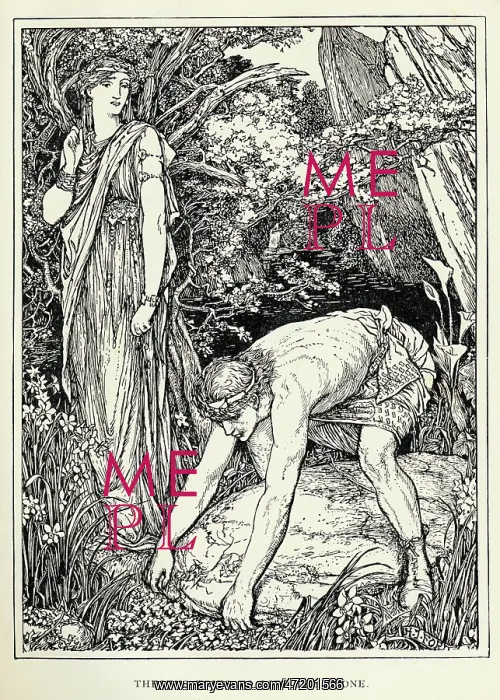 : Theseus Lifts Stone - Ford : Theseus Lifts Stone - Ford